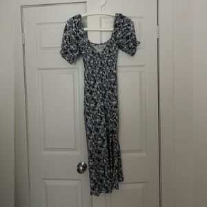 Abercrombie White and Blue Dress